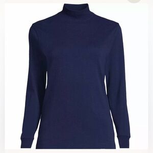 NTW! ❤️‍🔥 Lands End SuperT Mock T-Neck